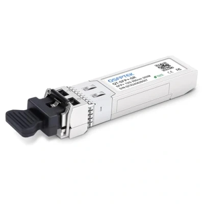 Abbildung von QSFPTEK 10GBase SR SFP+ Transceiver, 10Gb LC Port 850nm Multi Mode Modul Kompatibel mit HPE J9150A, Ubiquiti, Mikrotik, Supermicro, Netgear und mehr Anderen Switches, bis zu 300M DDM