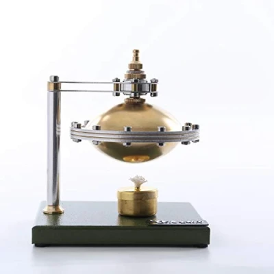 Abbildung von VenGo DIY Dampfmaschine Bausatz, Selbstmontierendes UFO Spin Suspension Dampfmaschinenmodell Spielzeug mit Kupferkessel und Alkohollampe