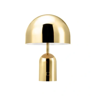 Abbildung von Tom Dixon LED Akku Tischlampe Bell Portable, goldfarben IP44