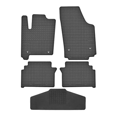 Abbildung von Fußmatten Vorne, Hinten + Tunnel Matte 5er Set für Opel Meriva A 2003 2009 Gummi Gumimatten