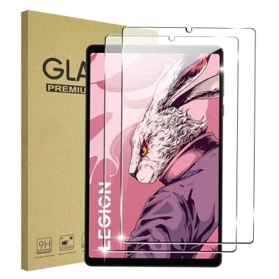 Abbildung von FDHYFGDY 2 Stück Schutzfolie für Lenovo Legion Tab/Lenovo Y700 2023 Panzerglas, kratzfest, blasenfrei, Härtegrad 9H, HD Displayschutzfolie