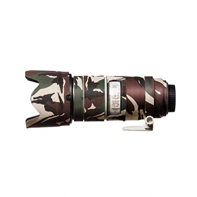 Abbildung von easyCover Lens Oak Objektivschutz Schutz für Ihr Kameraobjektiv Geeignet Canon EF 70 200mm f/2.8 is II und III USM Grüne Camouflage
