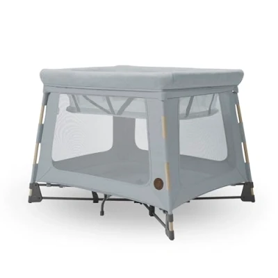 Abbildung von Maxi Cosi Swift 3 in 1 Reisebett Baby, Babywiege, 03,5 Jahre, bis zu 15 kg, höhenverstellbar, 2 Matratze, Ultraleicht, Sekunde klappbar, Reisetasche, Eco Care, Beyond Grey