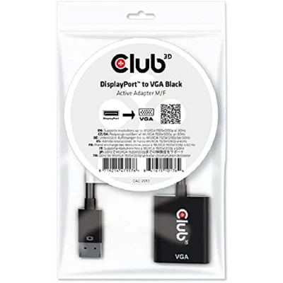 Abbildung von Club3D DisplayPort™ auf VGA Aktiver Adapter St./B