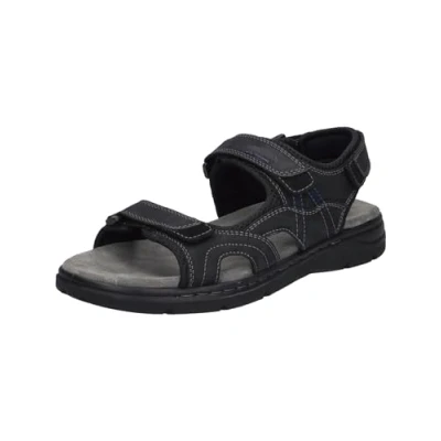 Abbildung von Josef Seibel Herren Klassische Sandalen Marlon 06,Weite G (Normal),Wechselfußbett,Sommerschuhe,Freizeitschuhe,schwarz,44 EU