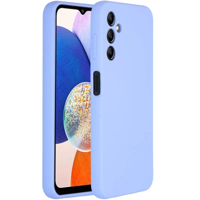 Abbildung von Samsung Galaxy A14 (5G) Hülle Silikon Accezz Soft Case/Backcover Handyhülle Lila