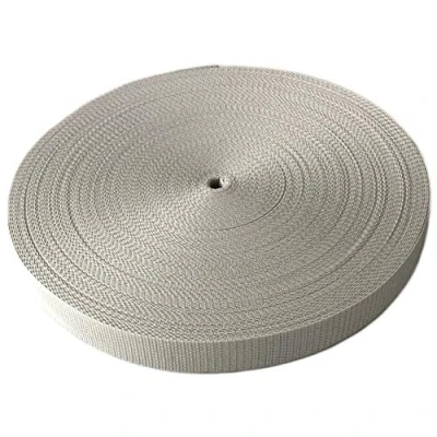 Abbildung von Schnoschi Gurtband Polypropylen 50 Meter lang viele Verschiedene Breiten und Farben 10mm 15mm 20mm 25mm 30mm 40mm mm (hellgrau, 30 mm)