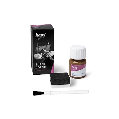 Abbildung von Kaps Super Color Lederfarbe für Naturleder, Synthetik und Textil, Lederfärber, 25 ml, Nevada 152