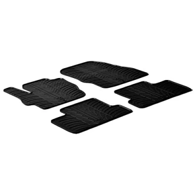 Abbildung von Gledring 0215 Fußmattensatz Gummi vorne und hinten 4 schwarz 750mm 550mm MAZDA: 3 Hatchback, Limousine