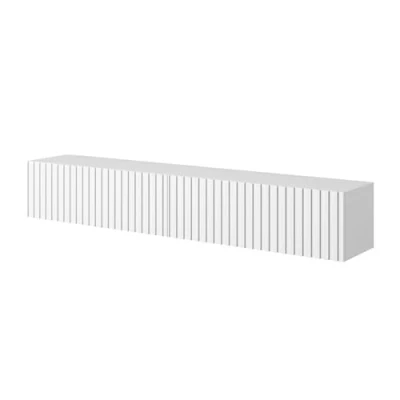 Abbildung von Selsey TV Schrank Board Sideboard Fernsehtisch Fernsehschrank 175 cm Hängend Weiß Mit Lamellierter Front Telire