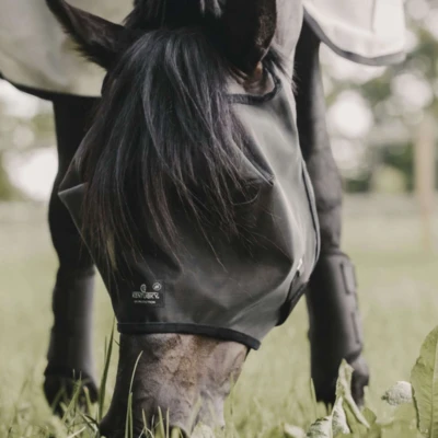 Abbildung von Kentucky Fliegenmaske Classic Schwarz Warmblut