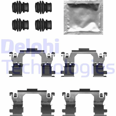 Abbildung von DELPHI LX0709 Zubehörsatz, Scheibenbremsbelag RENAULT: Talisman Limousine, Megane 4 Grandtour, NISSAN: X Trail