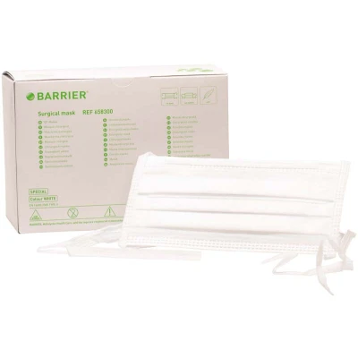Abbildung von BARRIER OP Maske Special Typ II weiss zum Binden