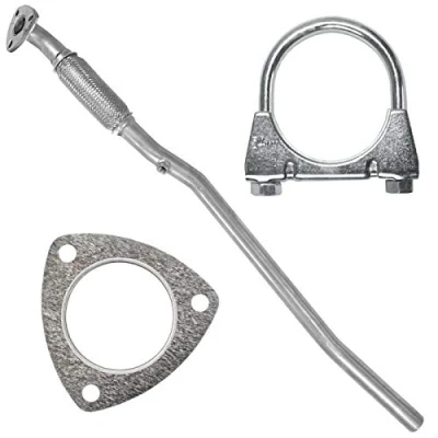 Abbildung von Kollektorrohr Hosenrohr Rohrvorne Flexrohr für Opel Corsa C 3 III 1.2 16V