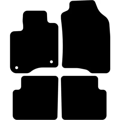 Abbildung von Kovvar Fußmatten Passend für FIAT Panda 319 2012 2016 zur Ausführung: 312 Beifahrer ohne Befestigung Qualität: Comfort