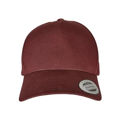 Abbildung von Flexfit 5PANEL Curved Classic Snapback Cap, Größe: One Size, Burgundy
