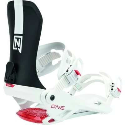 Abbildung von Nitro Herren One Snowboardbindung, Black/White/Red, M