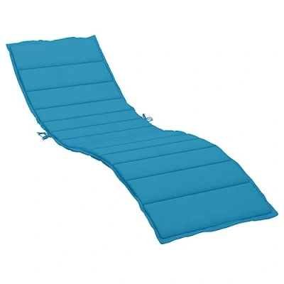 Abbildung von vidaXL Sonnenliege Auflage, Liegenauflage Outdoor, Polster Auflage für Gartenliege Liegestuhl, Polsterauflage, Blau 200x60x3cm Oxford Gewebe