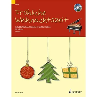 Abbildung von Fröhliche Weihnachtszeit: Beliebte Weihnachtslieder in leichten Sätzen. Klavier.