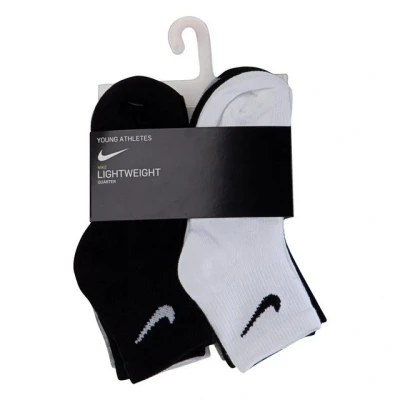 Abbildung von Nike Sportswear Basic Quarter Unisex 6 PACK Socken für Kinder, Größe: 27 35, White/dark gray heather