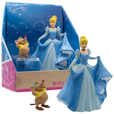 Abbildung von Bullyland 13438 Spielfiguren Set Cinderella und Karli aus Walt Disney Cinderella, detailgetreu, ideal als kleines Geschenk für Kinder ab 3 Jahren
