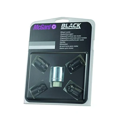 Abbildung von 24138SUB Radsicherungsmuttern SUB (Schwarz) 1/2x20, Kegelsitz, Gesamtlänge 37,0mm, SW19, Schlüsseldurchmesser 27,7 mm