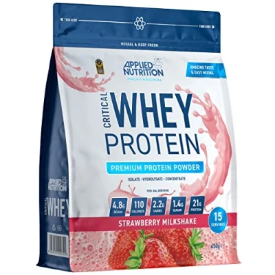 Abbildung von Applied Nutrition Critical Whey (450g) Strawberry Milkshake