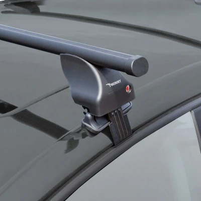 Abbildung von Twinny Load Dachträgersatz Stahl S31 kompatibel mit Audi A4 2008 /Renault Scenic/Megane 5 türer 2009 (für Fahrzeuge ohne Dachreling)