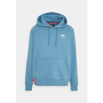 Abbildung von Alpha Industries Herren Basic Hoody Small Logo Kapuzensweat Kapuzenpullover, Airforce Blue, XXXL