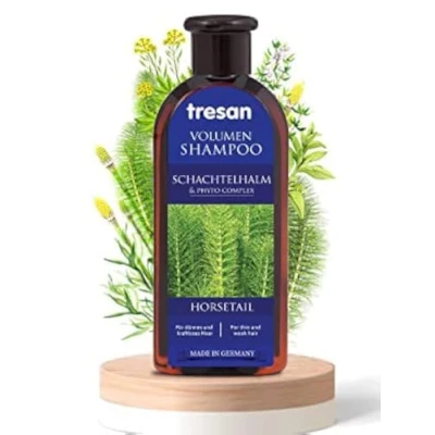 Abbildung von Tresan Schachtelhalm Shampoo für dünne und kraftloses Haare tägliche Hydratisierung, Entgiftung, Antioxidans Shampoo, keine Parabene Gluten, 300 ml