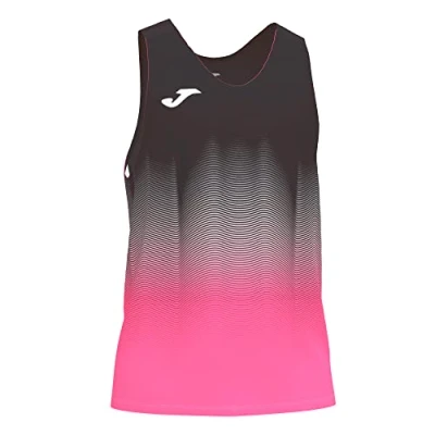 Abbildung von Joma Herren Elite Vii Ärmelloses Laufshirt, Schwarz/Rosa, XL