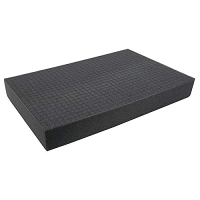 Abbildung von HMF 1456 70 Rasterschaumstoff Würfelschaum 345 x 550 mm Double Size Koffereinlage Tabletop Höhe: