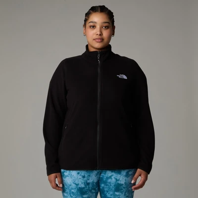 Abbildung von The North Face PLUS Glacier FULL ZIP Fleecejacke, Damen, Größe: 46 48, Black