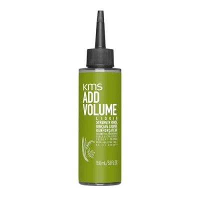 Abbildung von KMS ADDVOLUME Liquid Strengthening Rinse für feines bis mittelstarkes Haar, 20x stärkeres mehr Fülle und Stärke, vegane Formulierung mit upgecyceltem Reis, ohne Silikone, 150ml