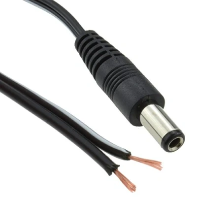 Abbildung von 2,5 mm x 5,5 Männlich DC Stecker Zum Bare Beendet Strom Kabel 5 m [5 Meter/5m]