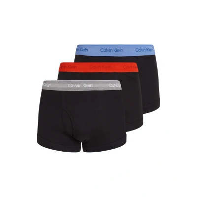 Abbildung von Calvin Klein Herren 3er Pack Boxershorts Trunks mit Logobund, Mehrfarbig (B Glacier, Gr Heather, Molten Wbs), L