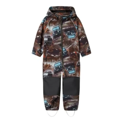Abbildung von NAME IT Jungen Nmmalfa08 Softshell Suit Aop1 Fo Noos Regenanzug, Grün, 98