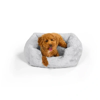 Abbildung von Best Friends by Sheri Soothe &amp; Snooze Lounge Lux Hundebett Memory Foam rechteckig/waschbar Grau S 51 x 38 cm