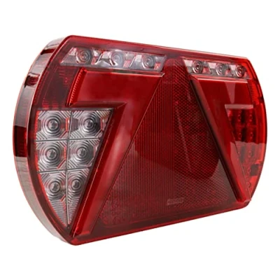 Abbildung von Satz Lucidity 26095 Glo Trac LED Rückleuchte Anhänger 12V Rücklicht für Aspöck Multipoint Bajonett 5 Polig (links)