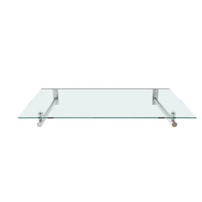 Abbildung von Edelstahlvordach mit Sicherheitsglas /Überdachung/Vordächer/Türvordach HD 140 cm