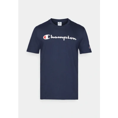 Abbildung von Champion Icons Crewneck WITH Large LOGO Tshirt print, Herren, Größe: Small, Dunkelblau