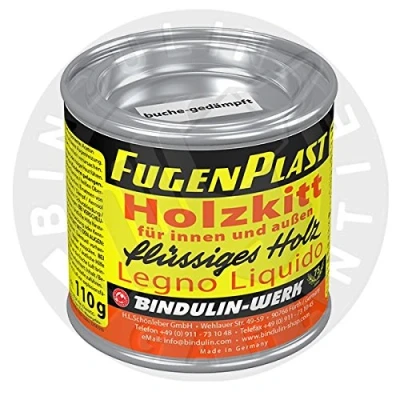 Abbildung von Wasserfester Holzkitt für den Innen und Außenbereich. (teak 110 gr.)