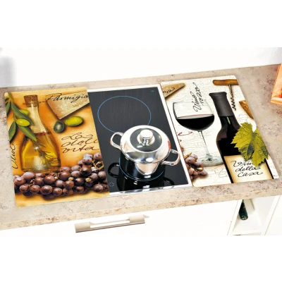 Abbildung von KESPER Schneide und Abdeckplatte &quot;Italien&quot;, (Set, 2 tlg.), Multi Glasschneideplatte
