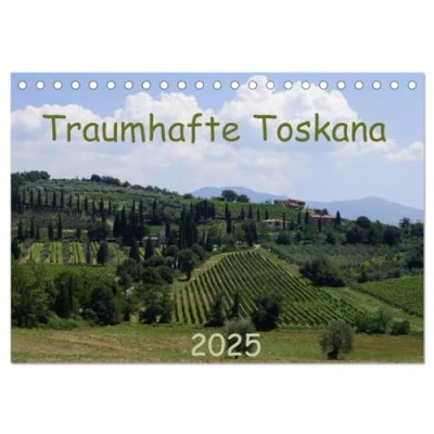 Abbildung von Toskana 2025 (Tischkalender DIN A5 quer), CALVENDO Monatskalender