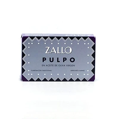 Abbildung von Pulpo en Aceite de Oliva Tintenfisch Stücke in Olivenöl aus Galizien Gourmet Konserve