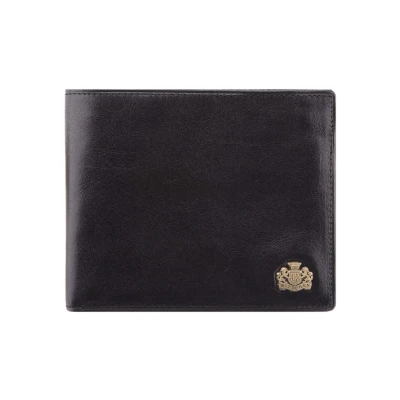 Abbildung von WITTCHEN Geldbörse aus Rindsleder Kollektion: Arizona hochwertigen Materialien elegant und klassisch Schwarz 9.5x12 cm