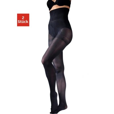 Abbildung von LASCANA Feinstrumpfhose &quot;Bodyshaper&quot;, (2 St.), mit extrahohem Bund