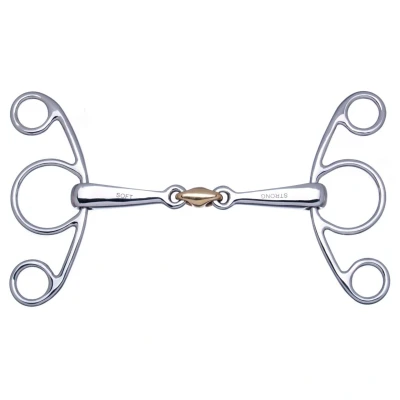 Abbildung von Stübben Schmetterlinggebiss 2 in 1 Edelstahl 12,5cm