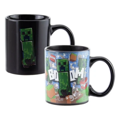 Abbildung von Paladone Tasse Minecraft Creeper Explosion Kaffeebecher mit Wärmeeffekt