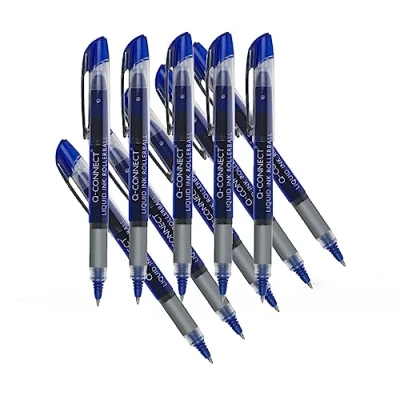 Abbildung von Q Connect KF50140 Tintenroller Liquid blau